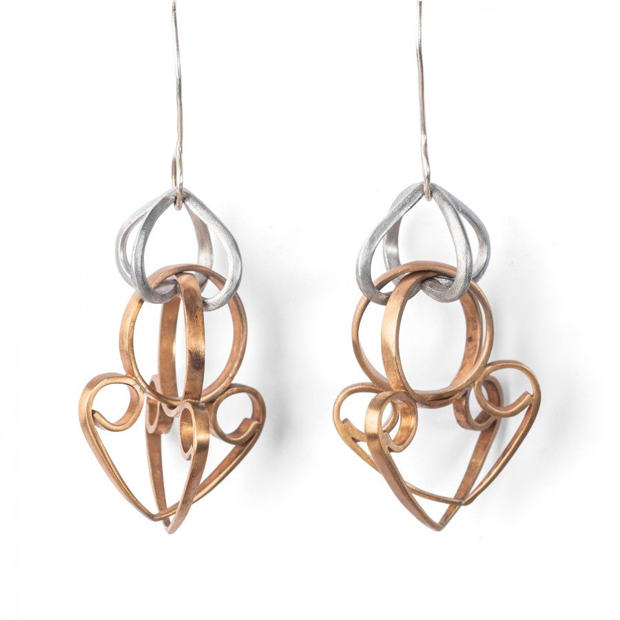 Modulo Orecchini in bronzo e alluminio