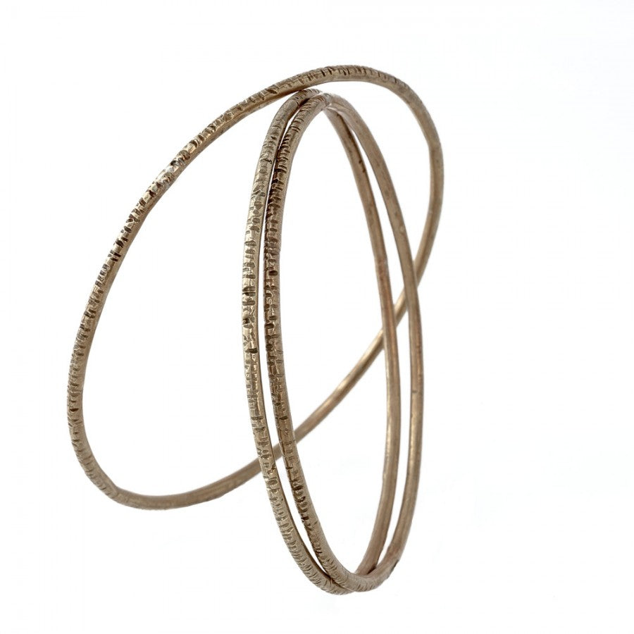 Bracciale Bangle Rigato Bronzo