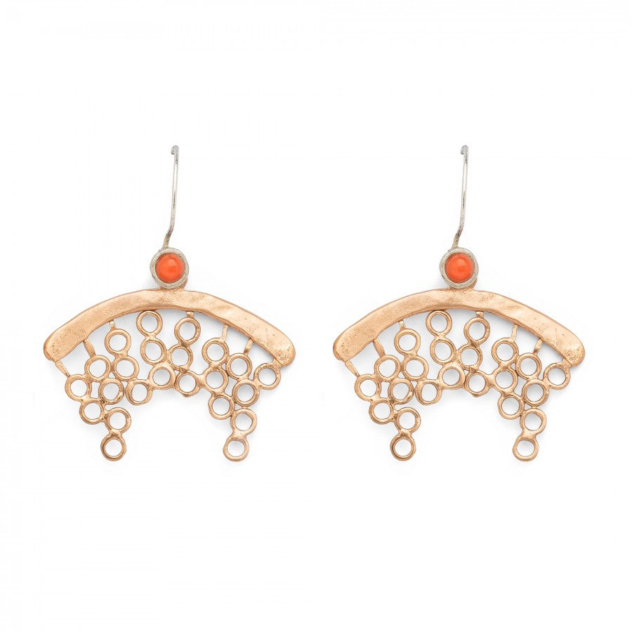 Orecchini Balena in bronzo e argento