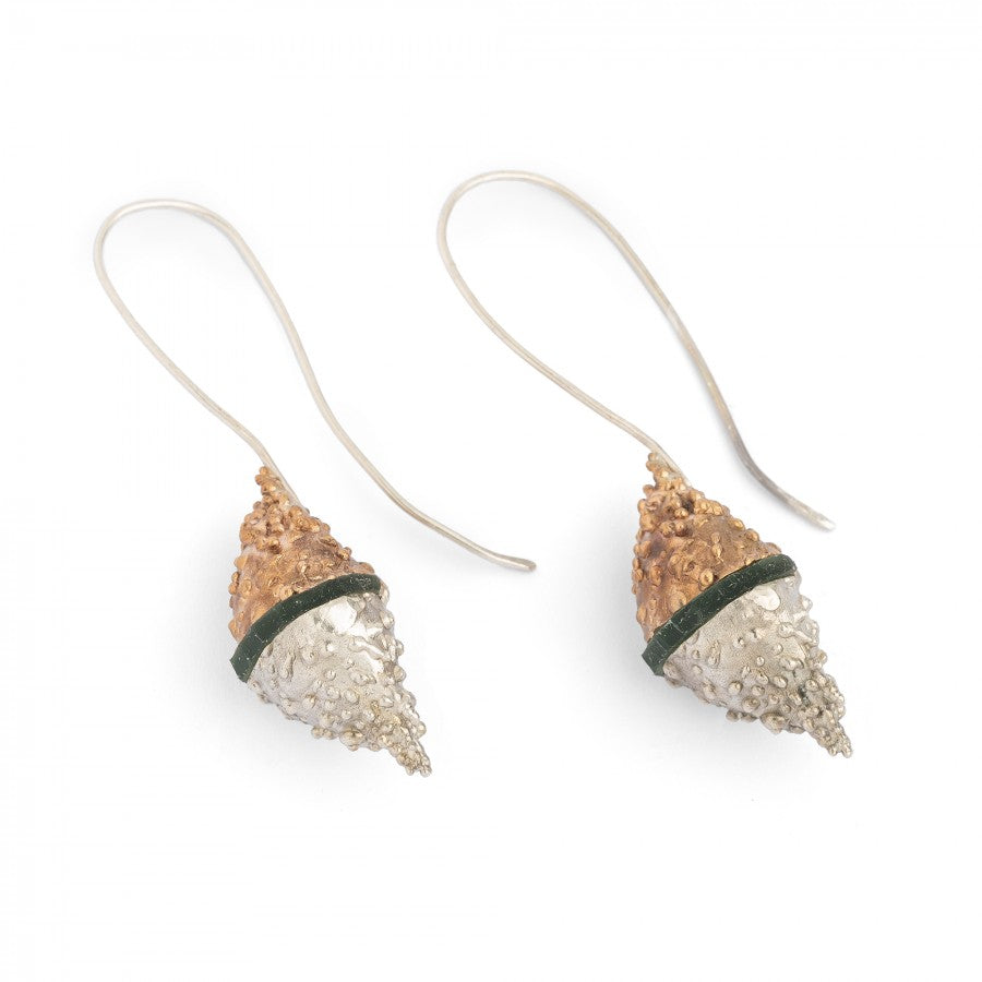 Paguro Orecchini in bronzo