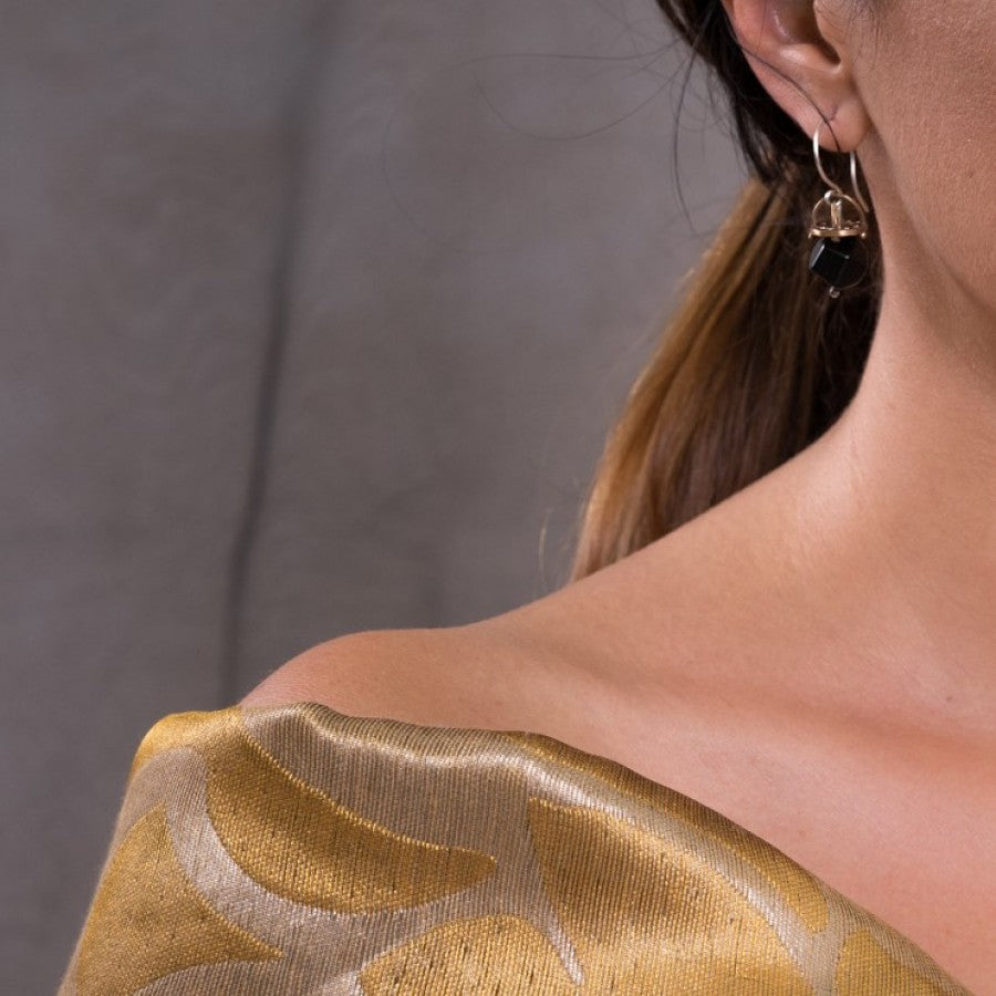 Petalino orecchini in bronzo e argento