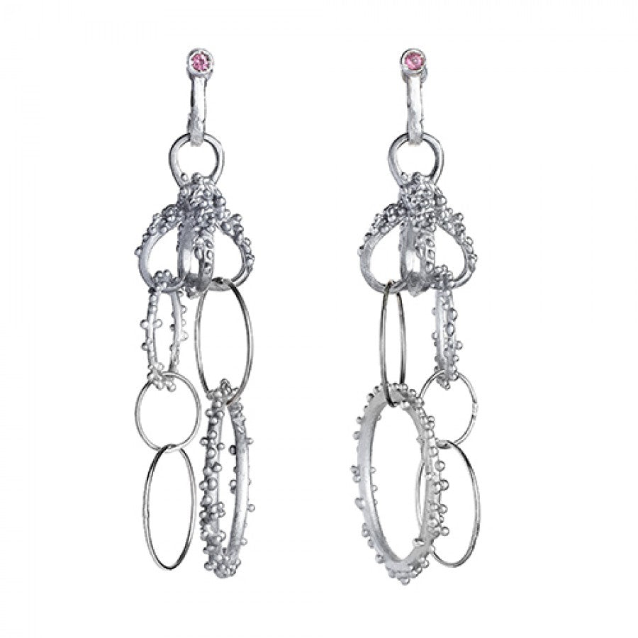 Libera - Orecchini in alluminio e argento