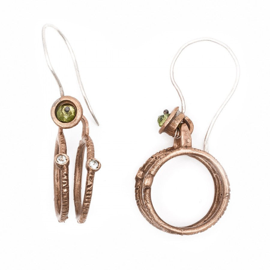 Ruote Orecchini in bronzo