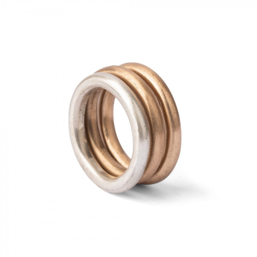 Tris Fedone in Argento e bronzo