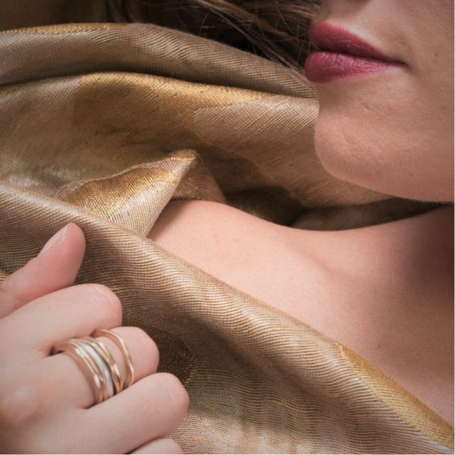 Insieme Anello in bronzo e argento