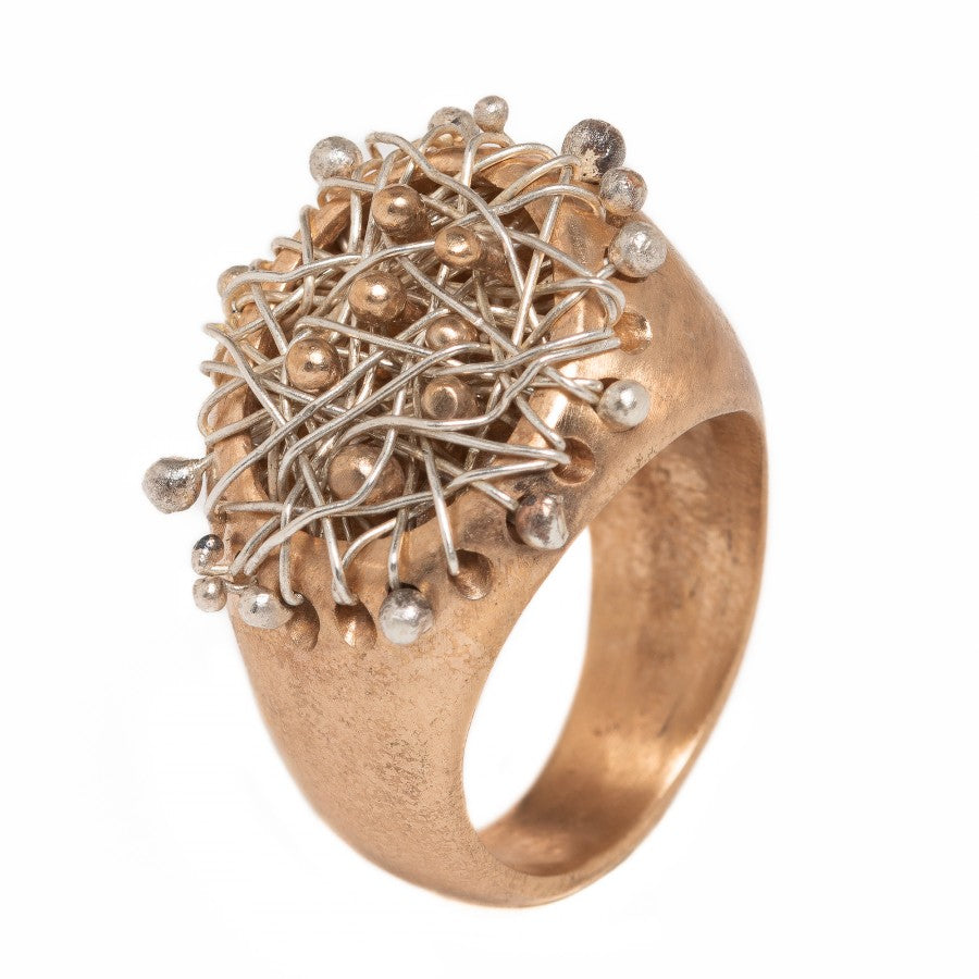 Maschera Anello in bronzo