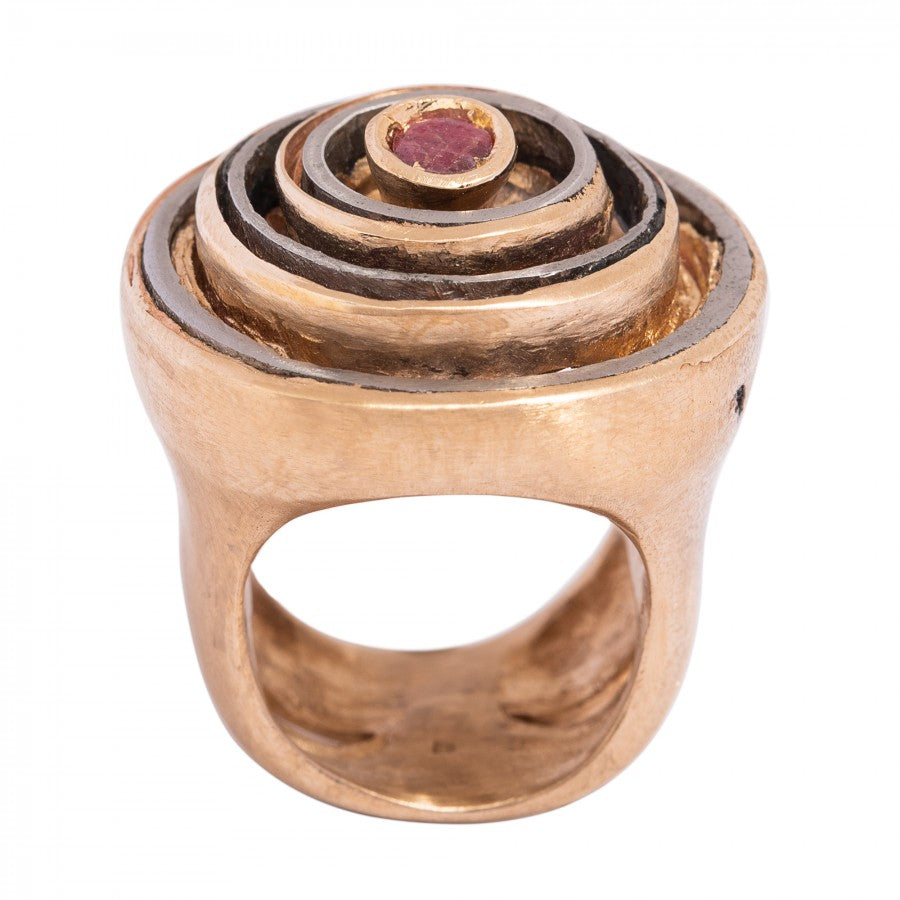 Saturno bronzo Anello in bronzo