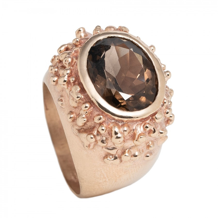 Ovale Pallino bronzo con Fumé