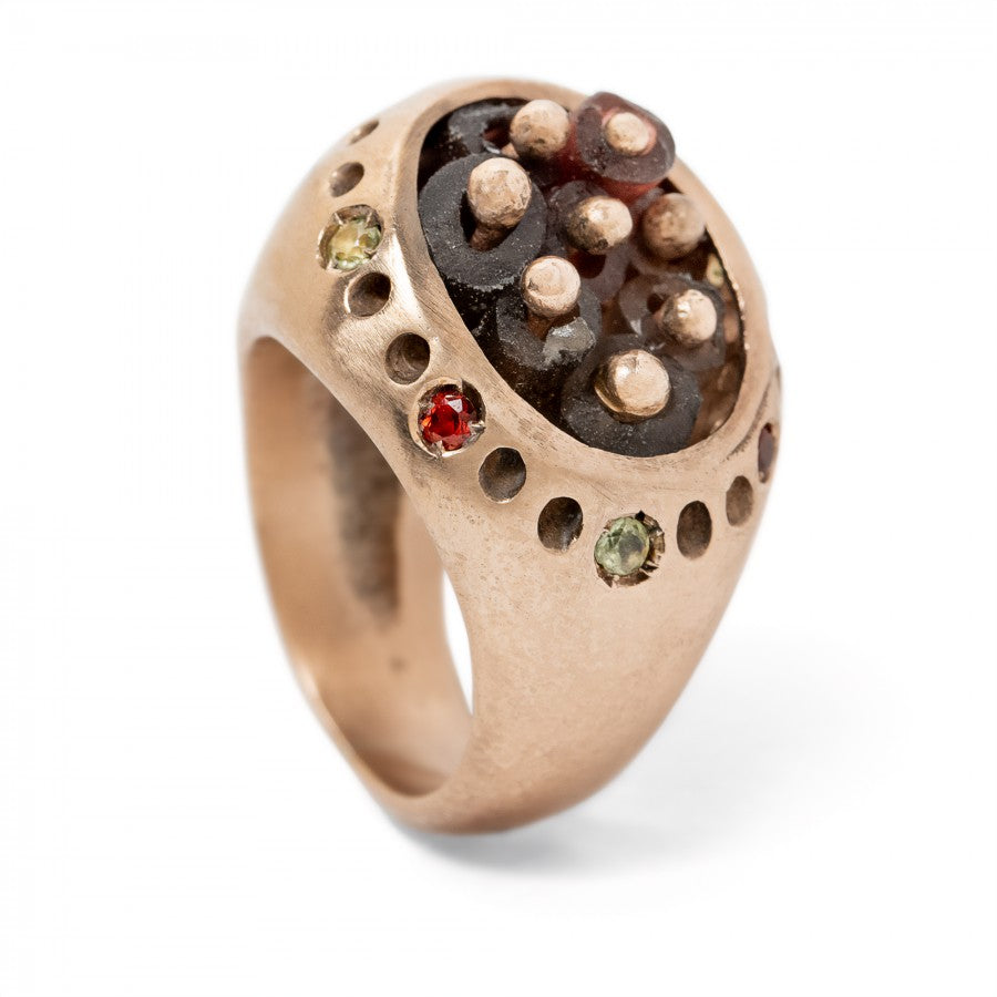 Maschera PVC Anello in bronzo