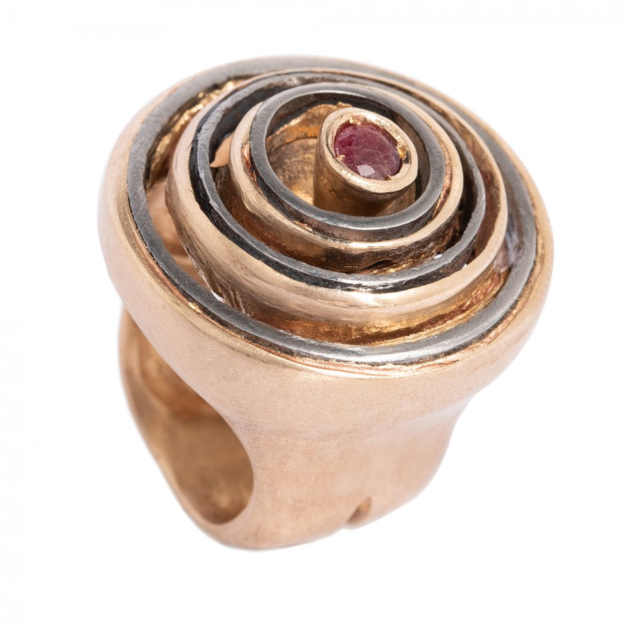 Saturno bronzo Anello in bronzo